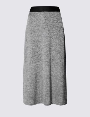 Tailored Fit Straight Maxi Skirt